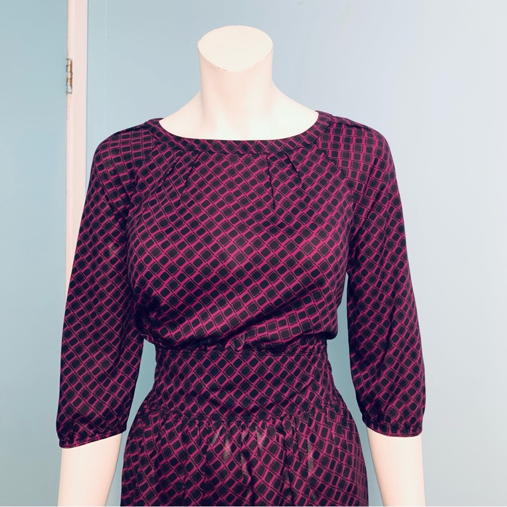 Classy Purple and Black Dress